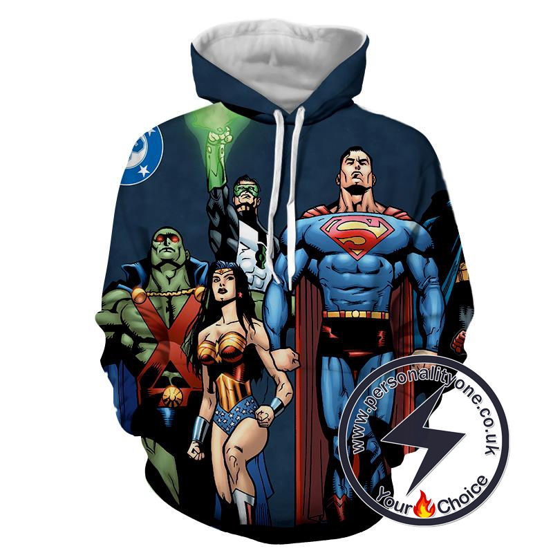 Justice League - Justice League 3D - Justice League Hoodies